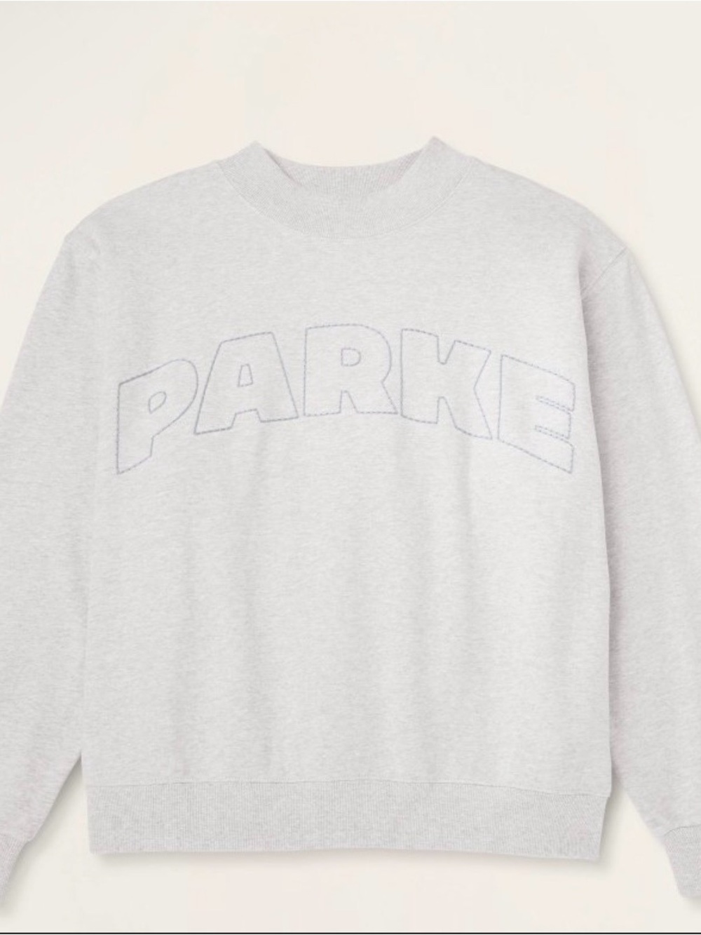 PARKE x Target Women's Mockneck Pullover Sweatshirt - Heather Gray L/XL